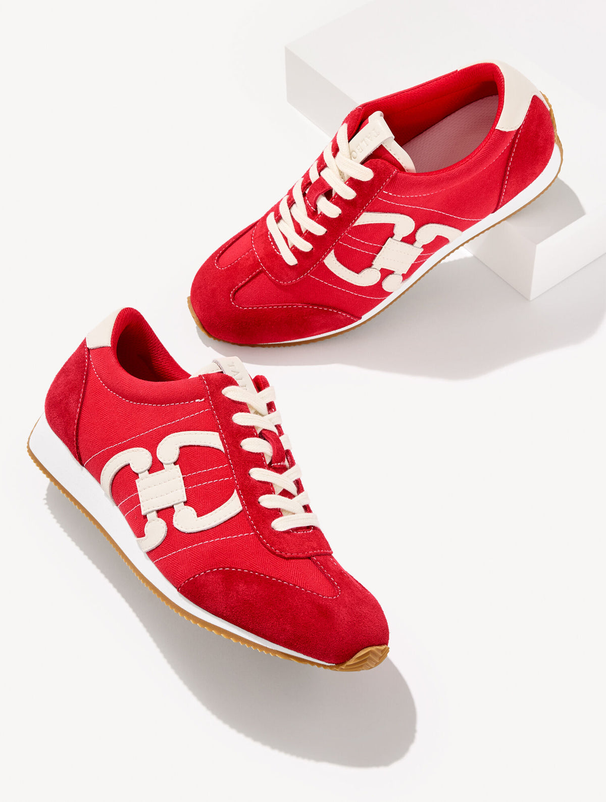 Talbots ALEX STATUS HERRINGBONE SUEDE SNEAKERS