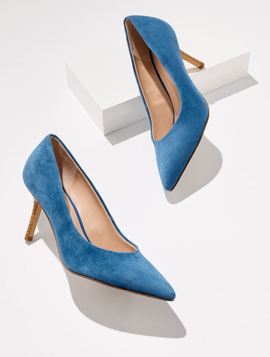 Talbots SASHA SUEDE POINTED TOE PUMPS
