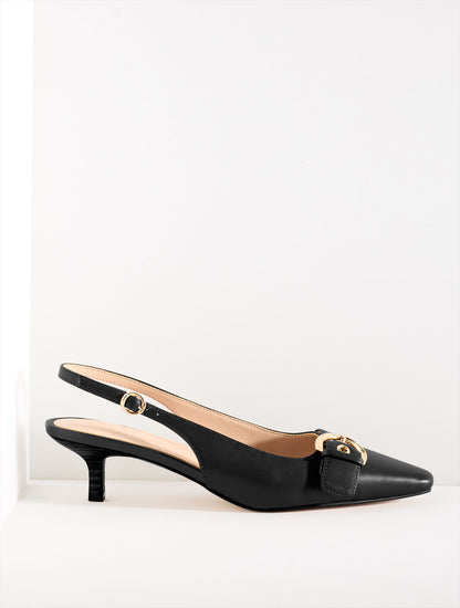Talbots TABITHA BUCKLE NAPPA SLINGBACK PUMPS