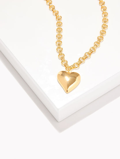 Talbots SOFT HEART PENDANT NECKLACE