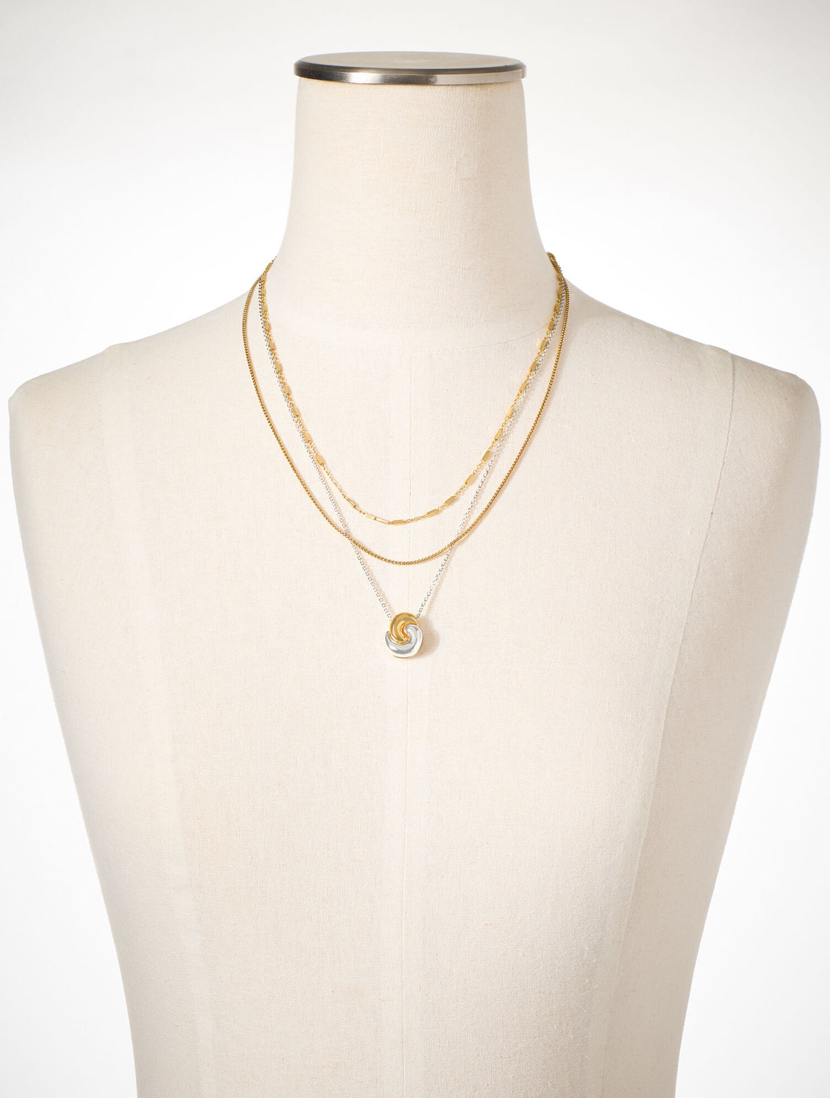 Talbots ROPE SWIRL LAYER NECKLACE