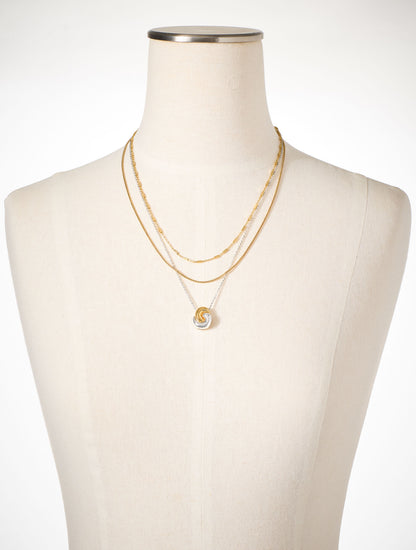 Talbots ROPE SWIRL LAYER NECKLACE