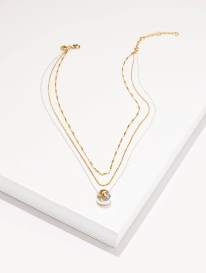 Talbots ROPE SWIRL LAYER NECKLACE