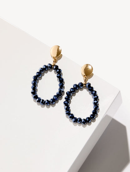 Talbots ADARA BEADED HOOP EARRINGS