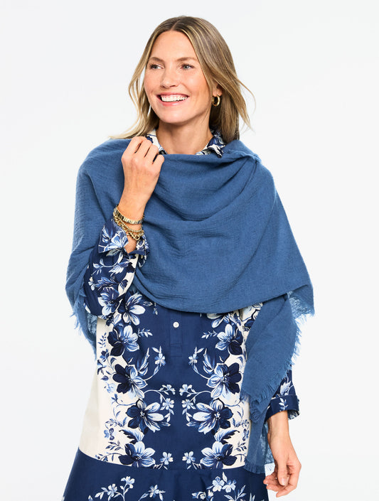 Talbots FRINGE WOOL WRAP