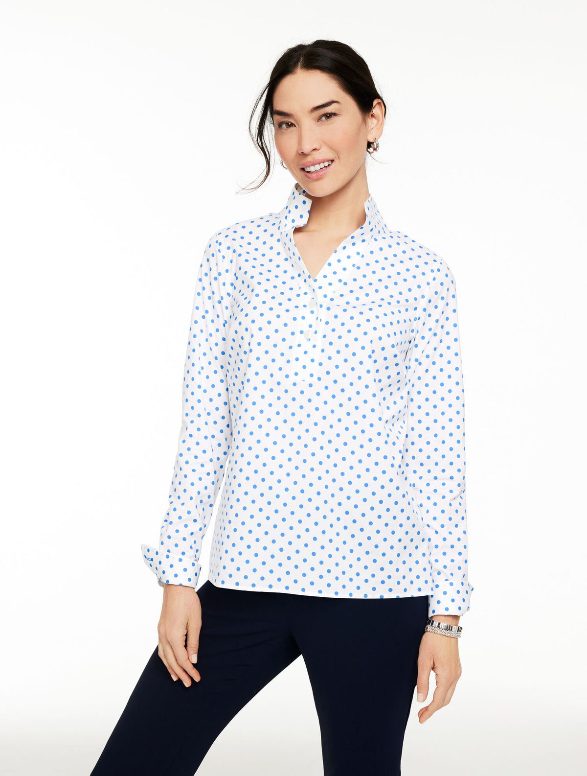 Talbots NON-IRON TUNIC POPOVER - LOVELY DOT