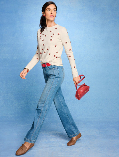 Talbots RELAXED BOOTCUT JEAN - TREADWELL WASH