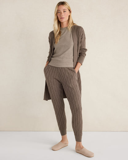 Talbots ORGANIC COTTON CASHMERE CABLE CARDIGAN