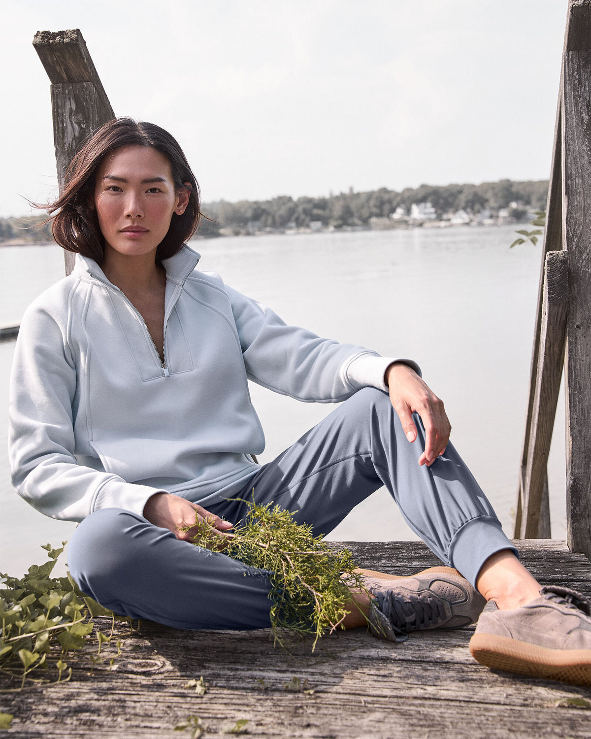 Talbots CLOUD FLEECE HALF-ZIP PULLOVER
