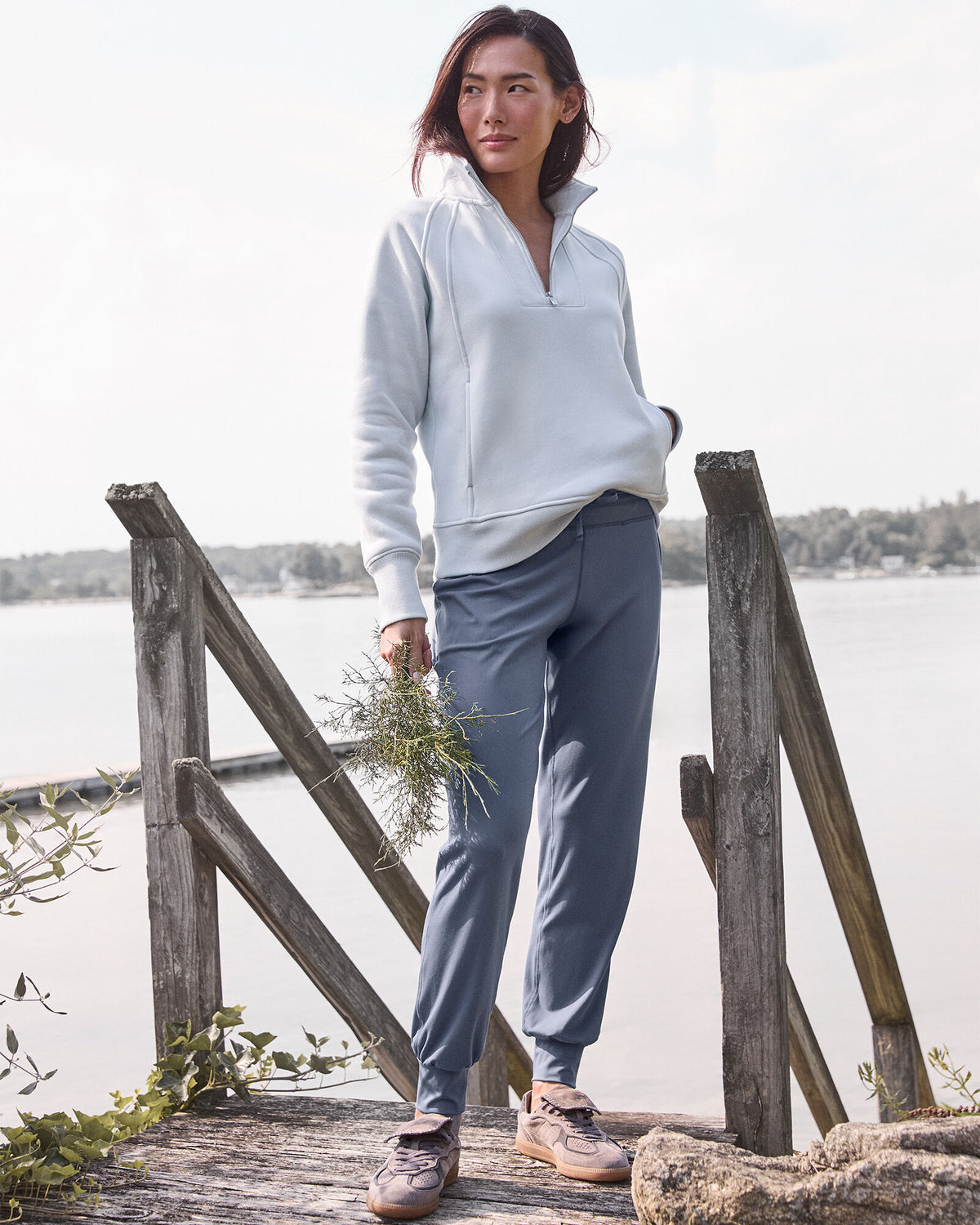 Talbots CLOUD FLEECE HALF-ZIP PULLOVER