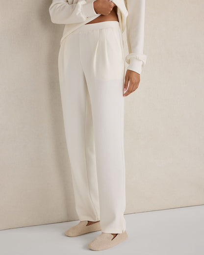 Talbots DOUBLE KNIT PLEATED PANTS