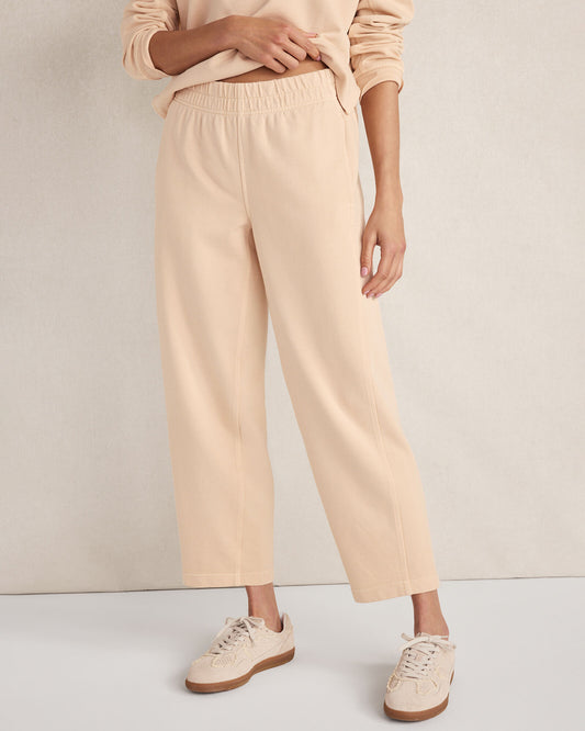 Talbots ORGANIC COTTON TERRY BARREL LEG PANTS