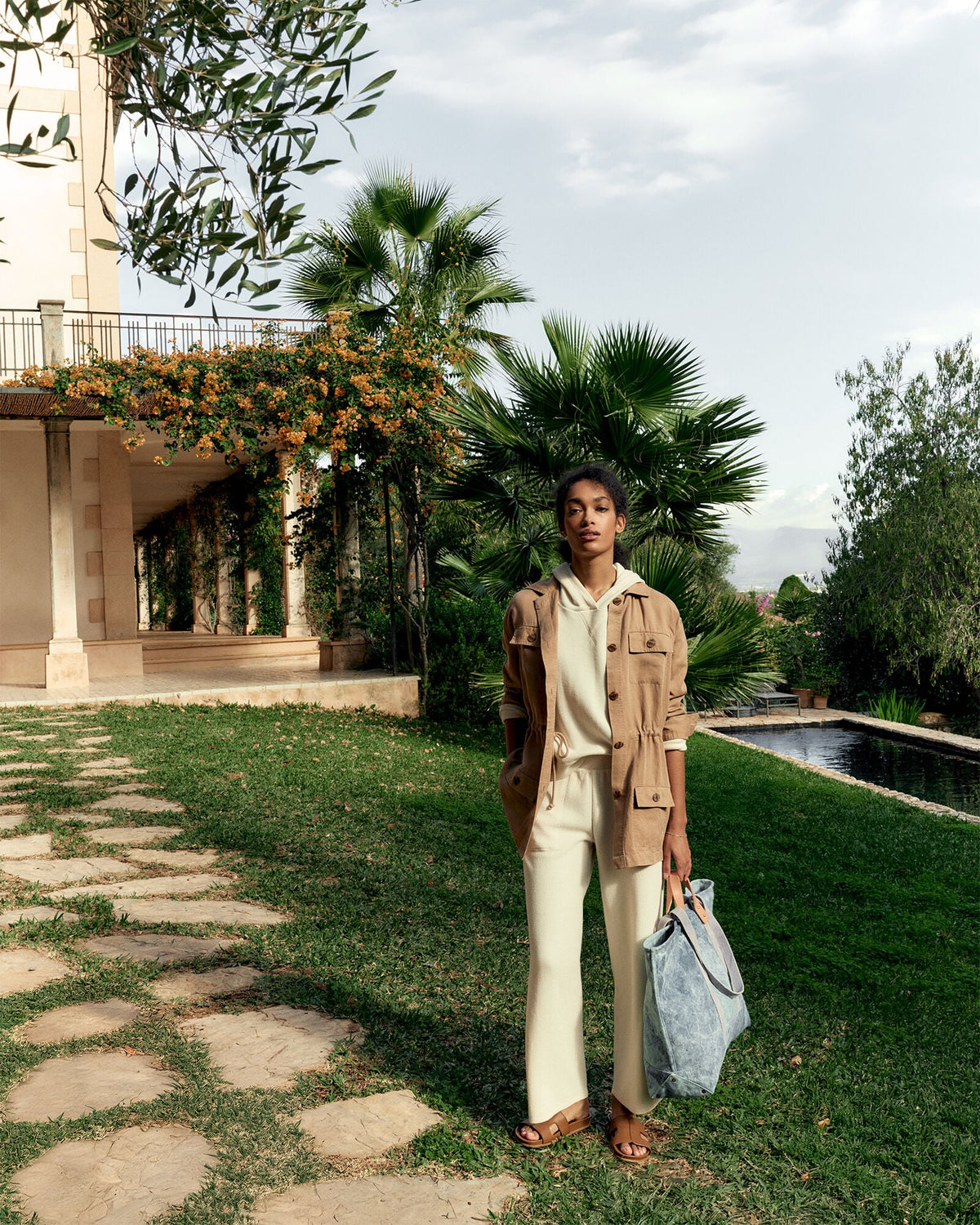 Talbots LINEN BLEND DOBBY JACKET