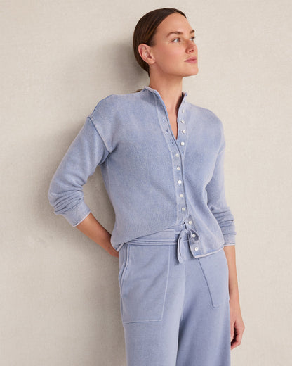 Talbots ORGANIC COTTON ROLL NECK CARDIGAN