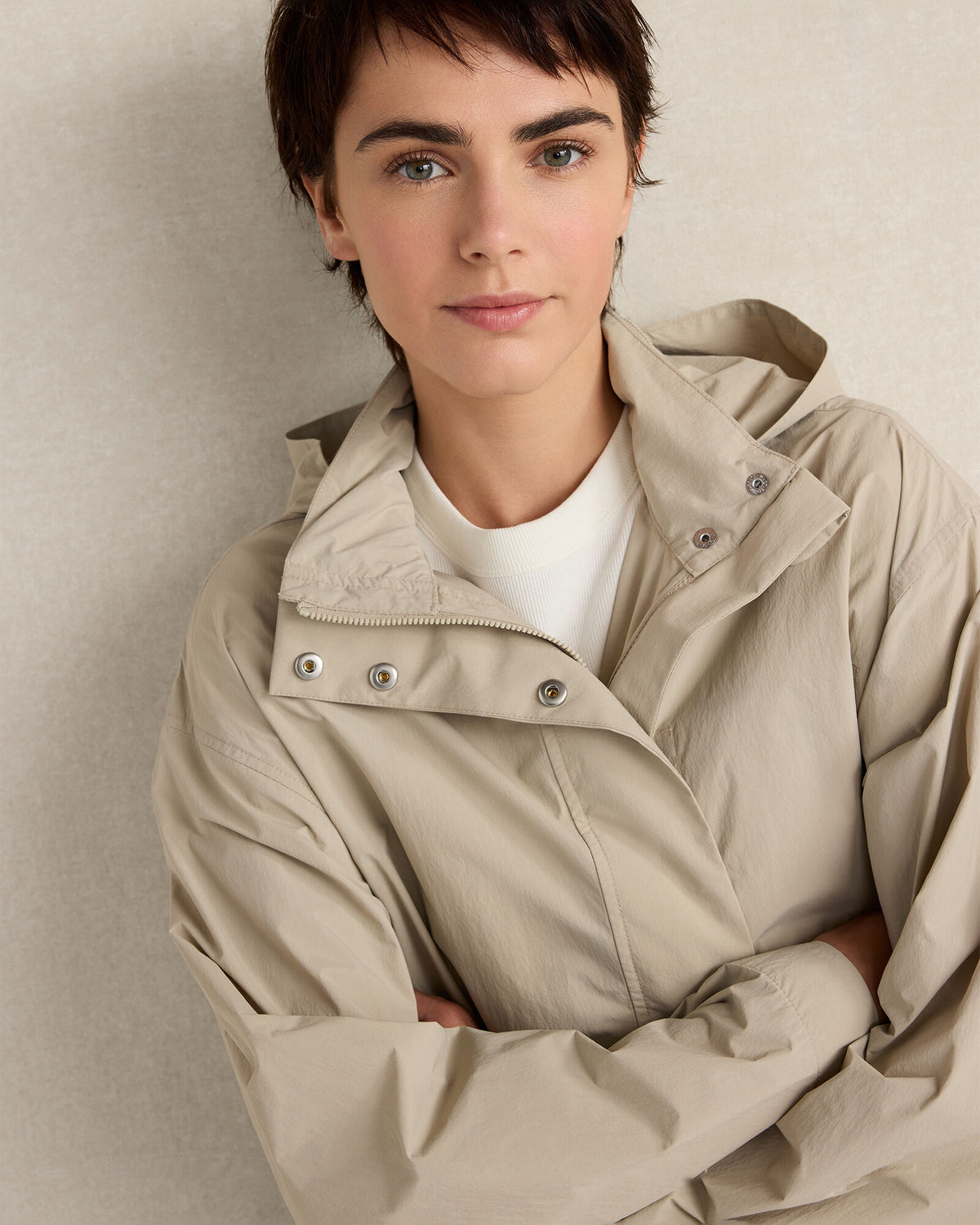Talbots CRINKLE NYLON PACKABLE JACKET