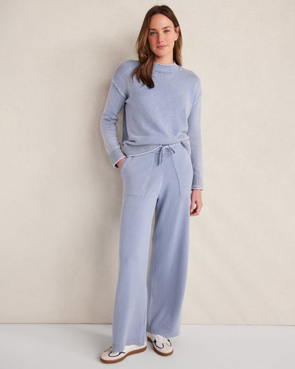 Talbots GARMENT-DYED ORGANIC COTTON ROLL NECK SWEATER