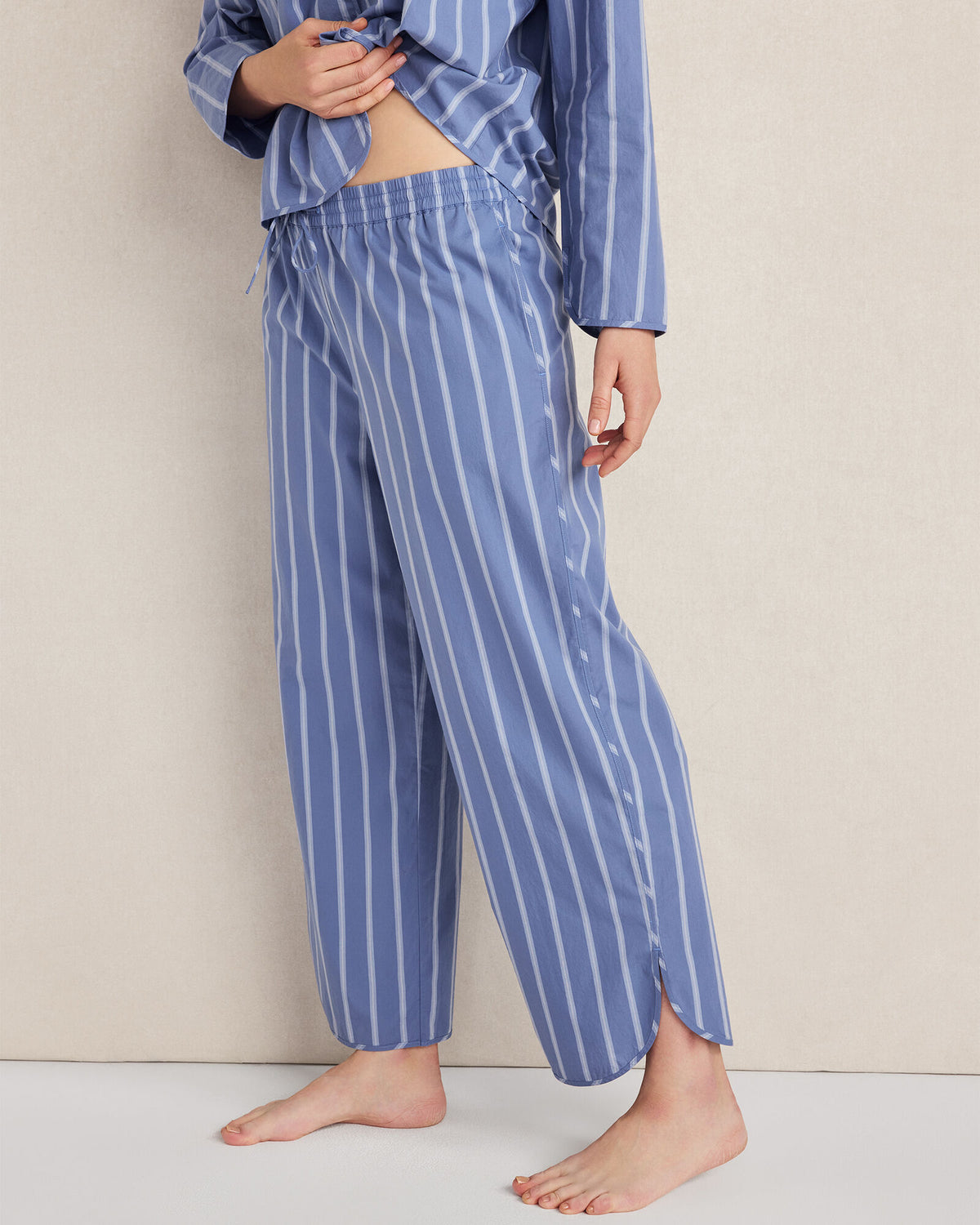 Talbots ORGANIC COTTON POPLIN PINSTRIPE PAJAMA PANTS
